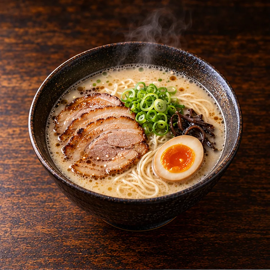 Un bol de ramen tonkotsu